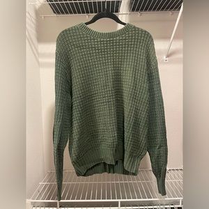 vintage green knit sweater